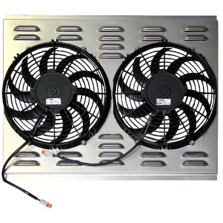 Aftermarket Z40014 Dual 11 Electric Fan And Shroud 17 12 x 24 x 2 58 Z40014-NOR